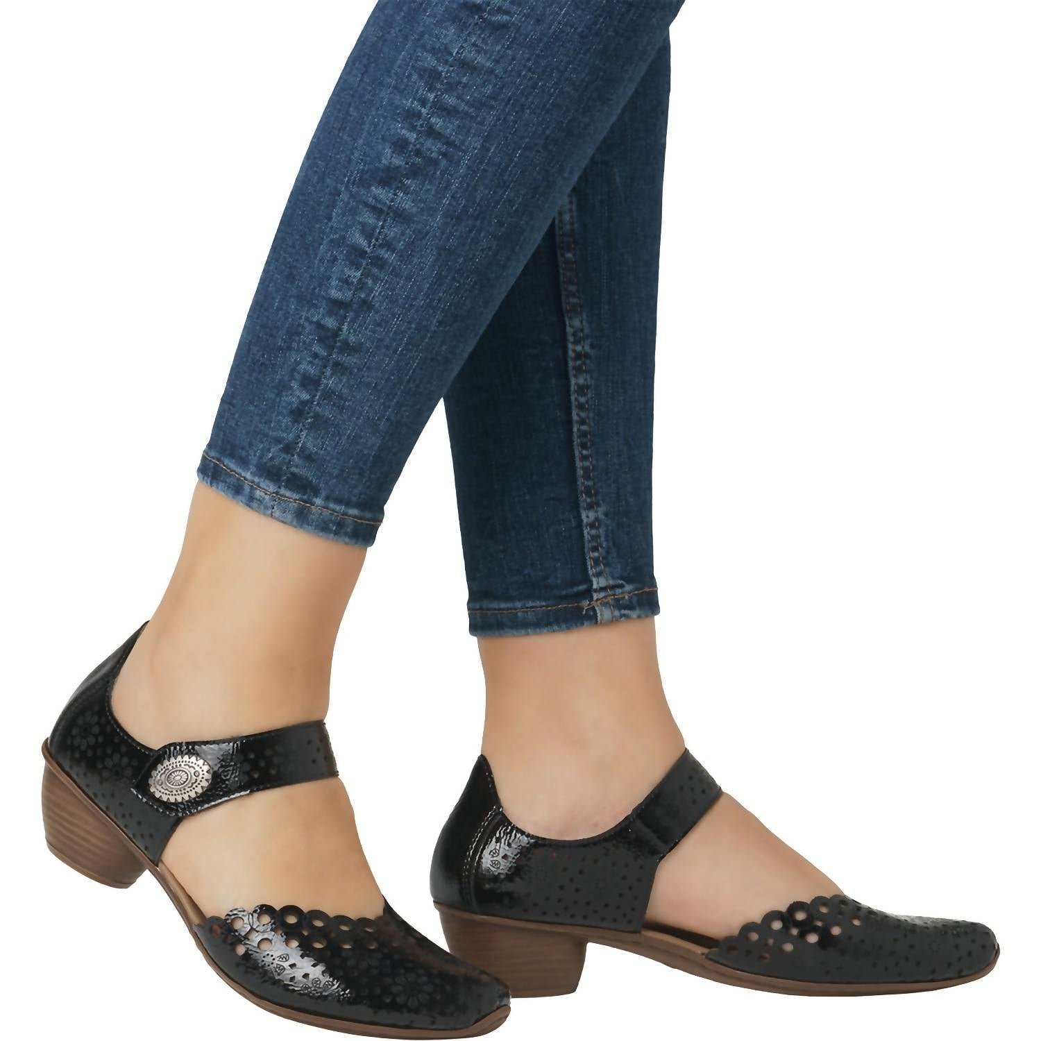 Rieker - Women's Mirjam 53 Casual Mary Jane Leather Shoes - Image 6