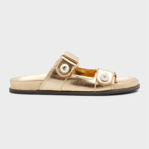 Jimmy Choo - Women's Fayence Metallic Slide