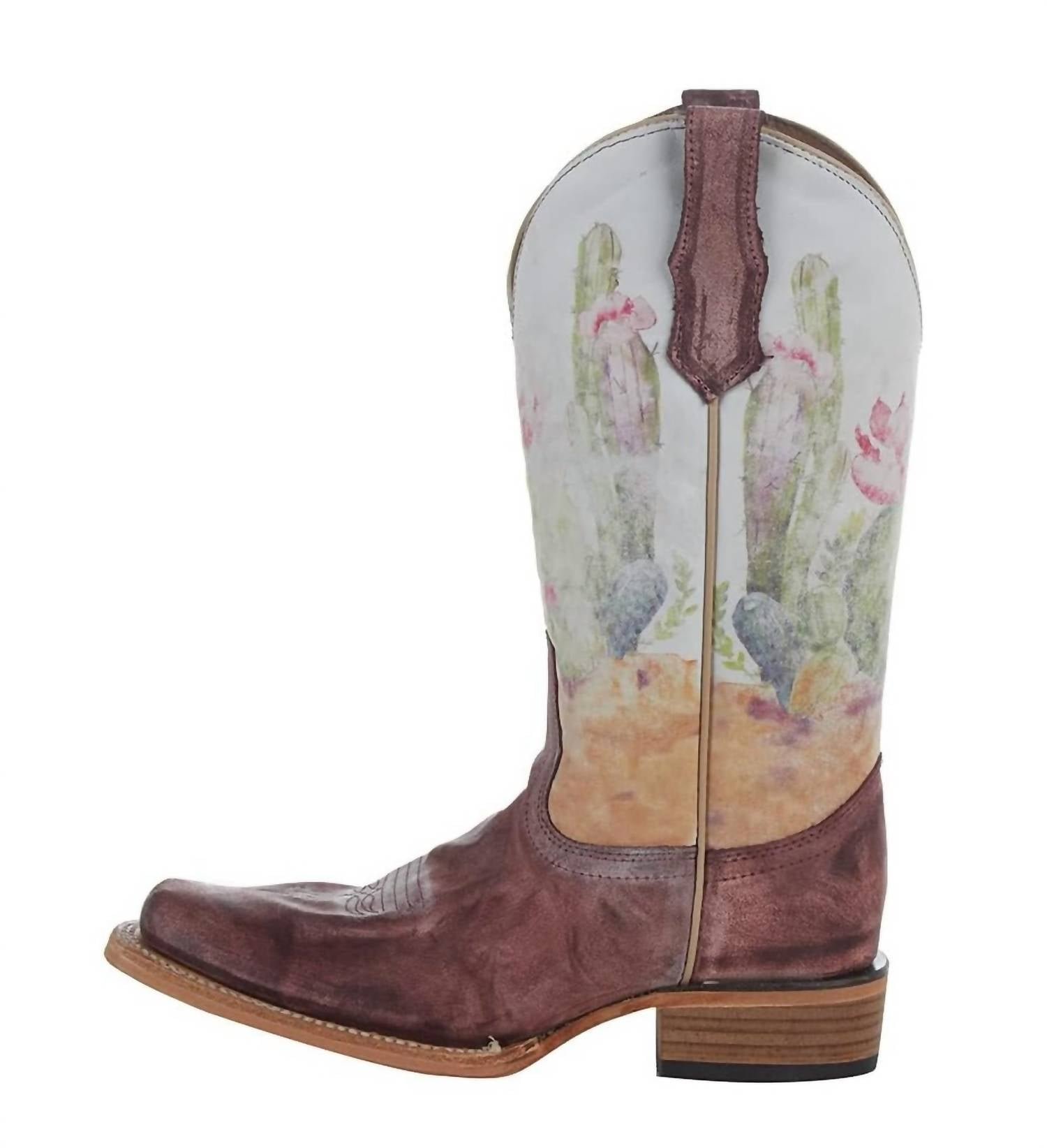 Circle G - Women's Desert Stamp Square Toe Boot - Image 2