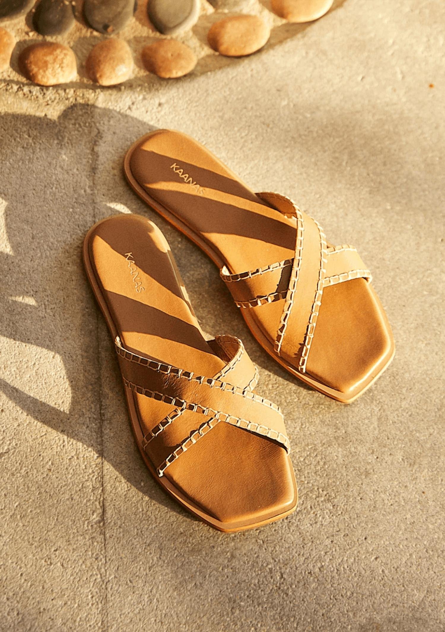 Kaanas - Women's Larimar Crosscross Sandal - Image 4