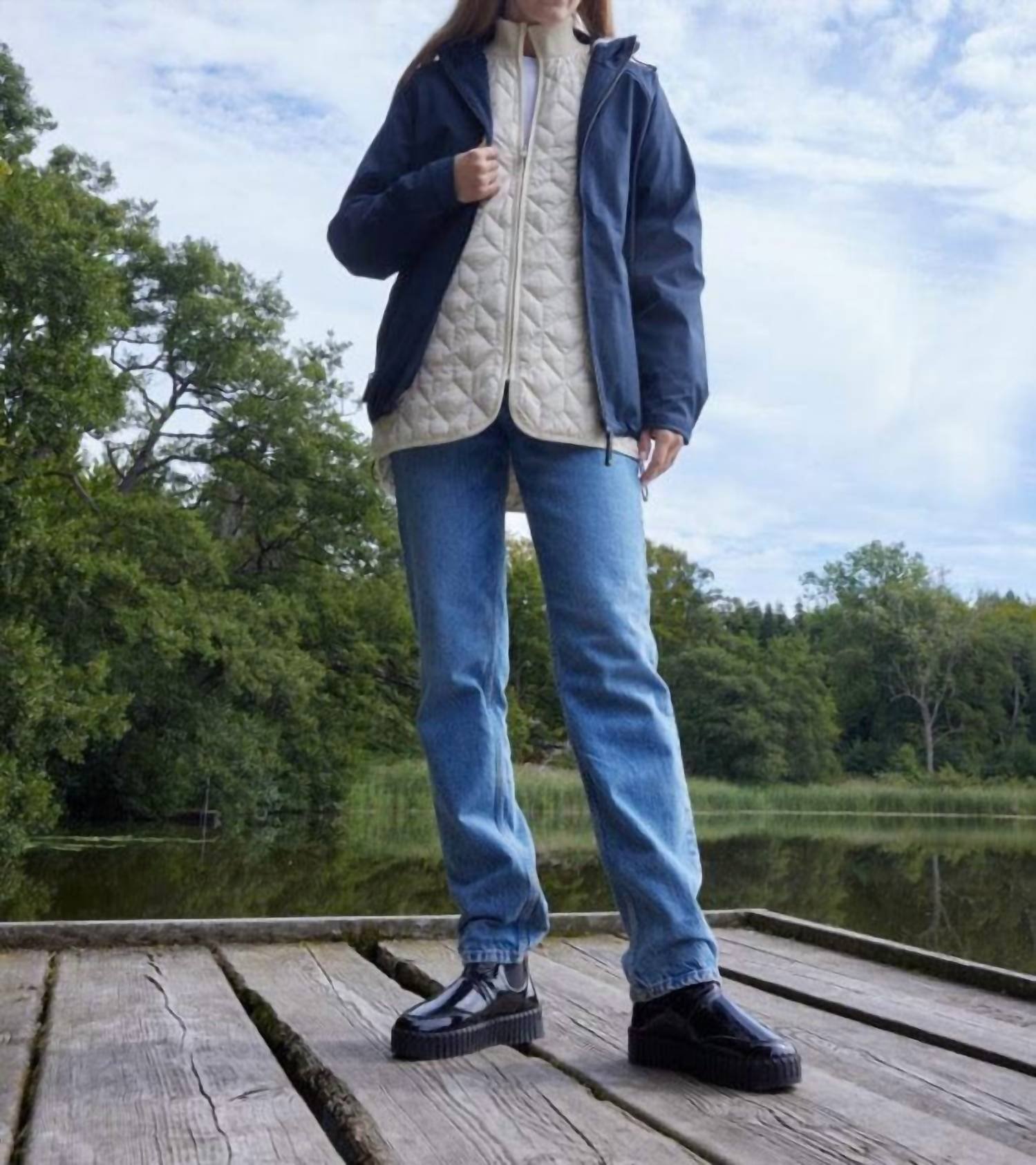 Ilse Jacobsen - Women's Patent Slip On Bootie - Image 5