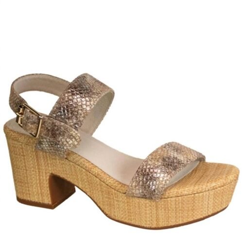 Chocolat Blu - Women's Grettel Embossed Snake Sandal