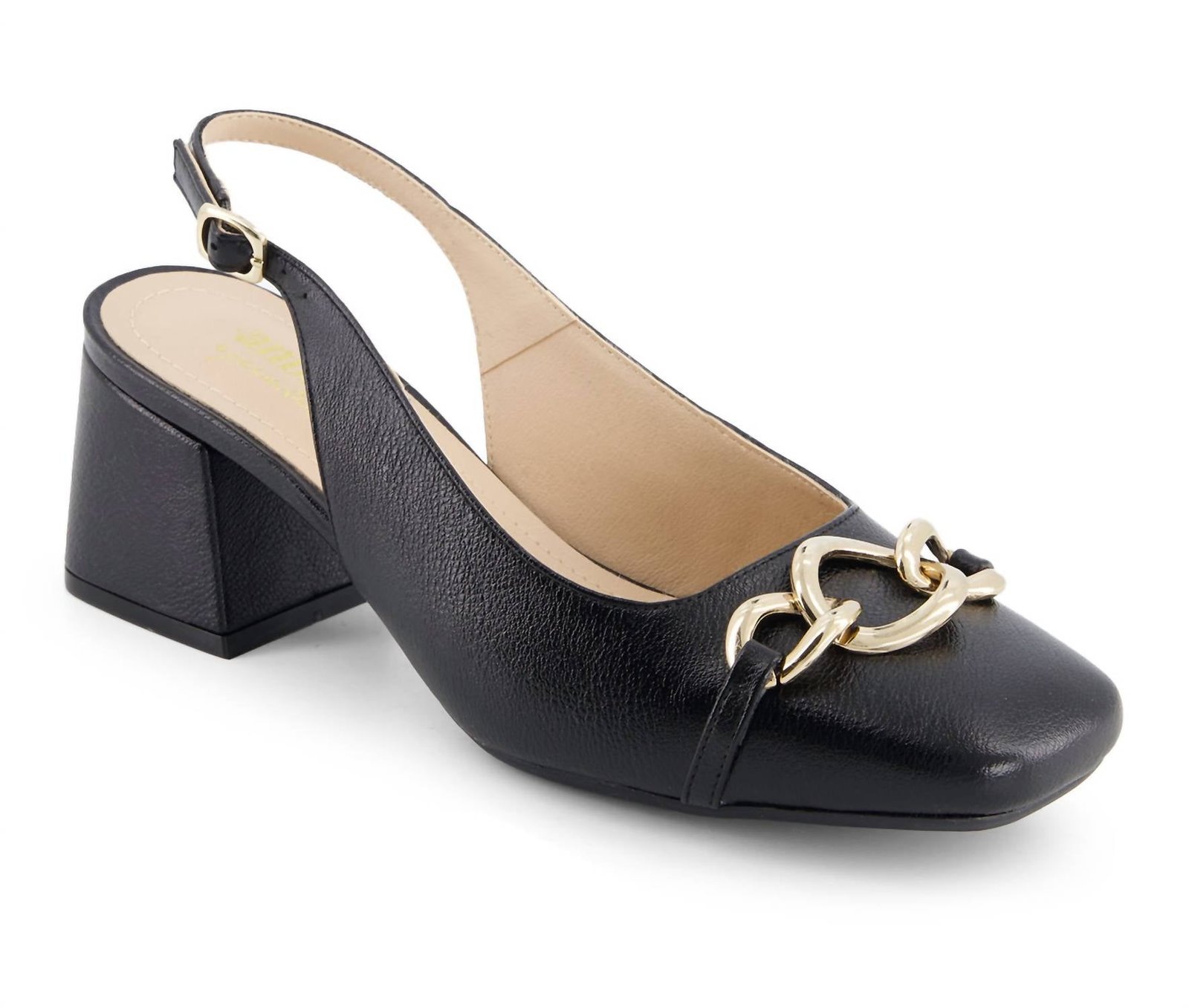 Andrea - Women's Slingback Pumps With Square Toe - Image 2