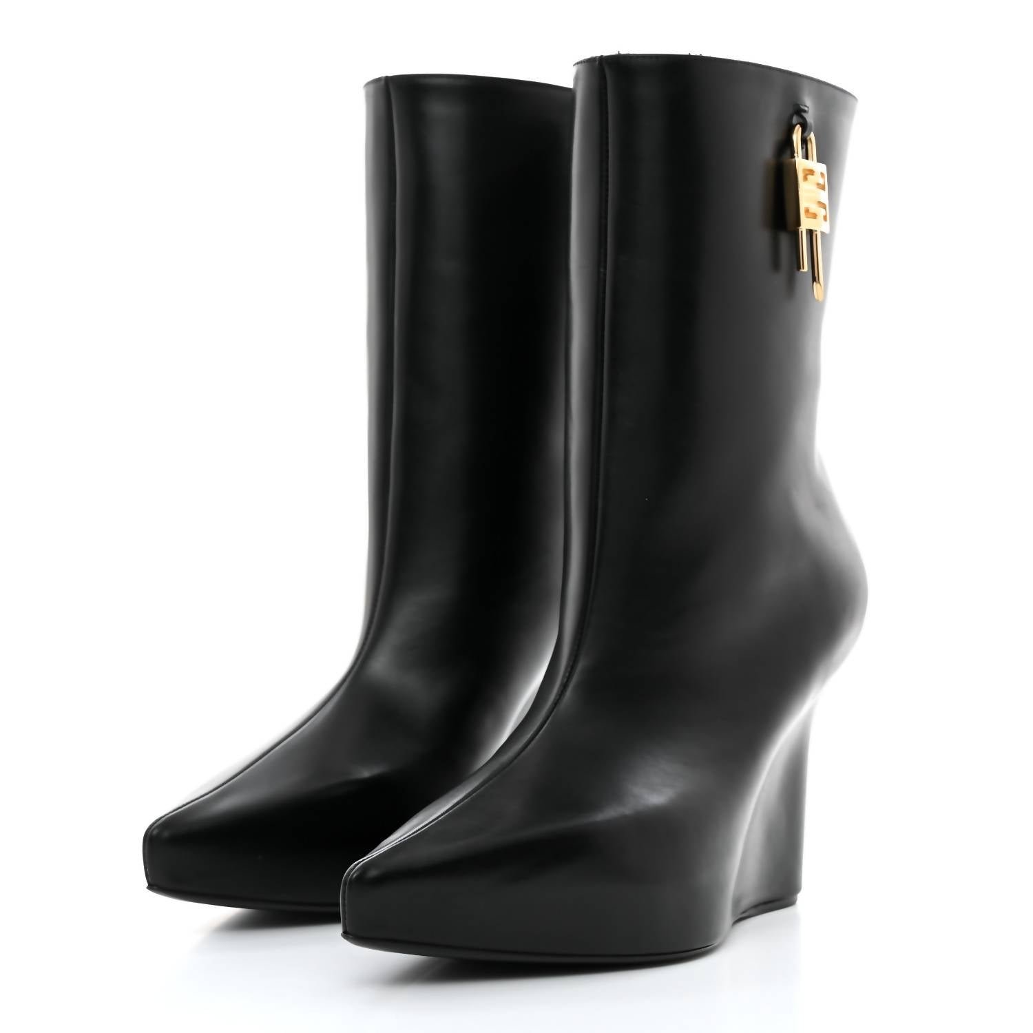 Givenchy - Women's G-lock 80mm Wedge Low Boots - Image 3