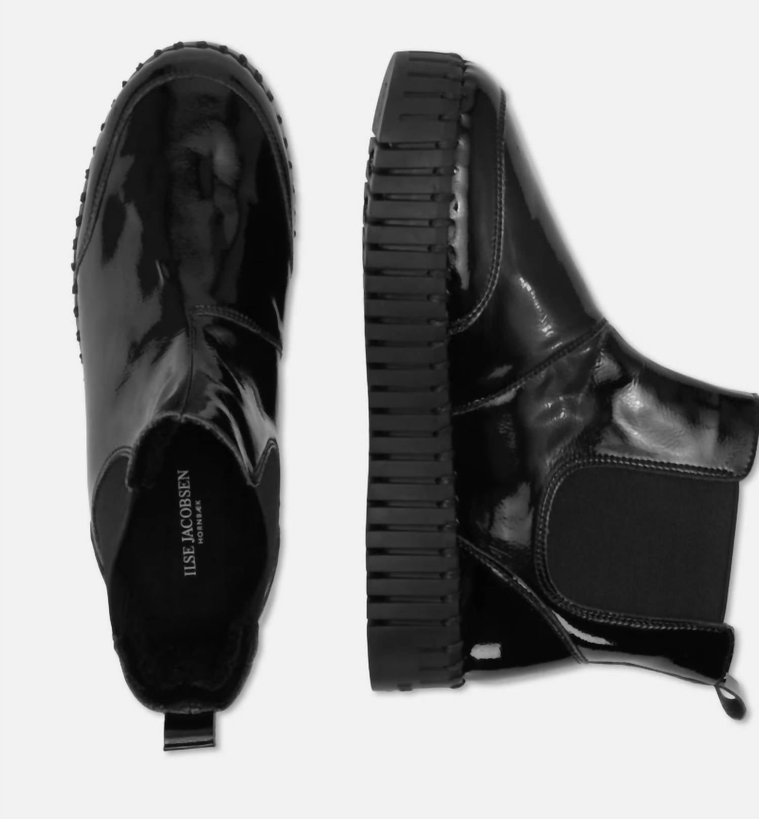 Ilse Jacobsen - Women's Patent Slip On Bootie - Image 3