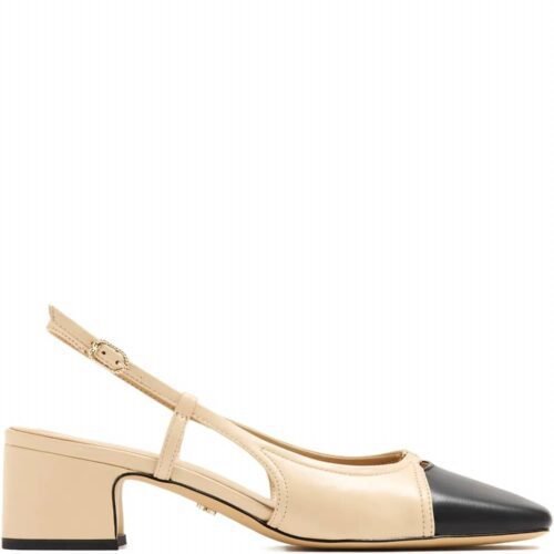 Sam Edelman - Women's Tarra Two-tone Block-heel Slingback Sandal