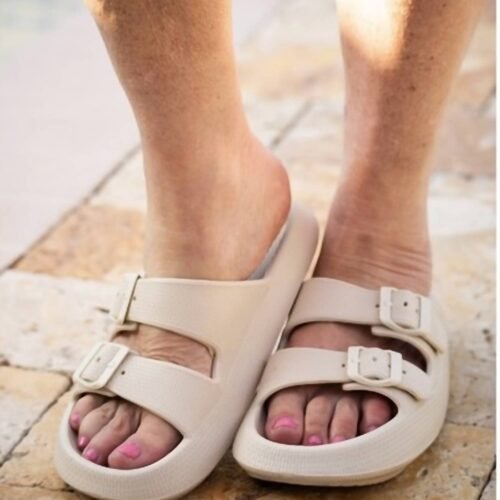 Julia Rose - Buckle Slides Sandal