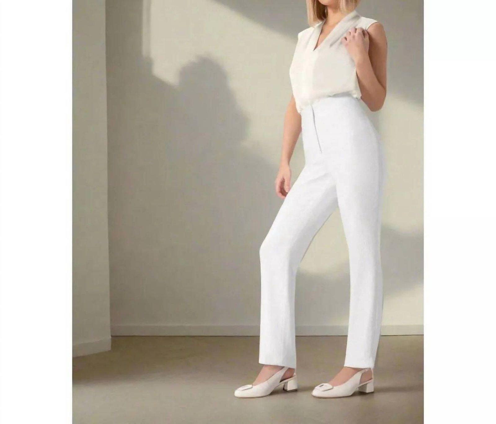 Andrea - Women's Slingback Low Heel Pumps - Image 5