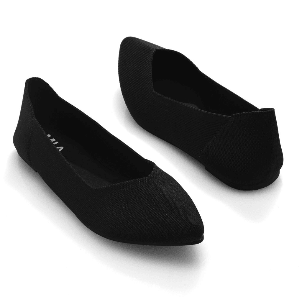 MIA Kerri Knit Slip-on Pointed Ballet Flats - Image 2