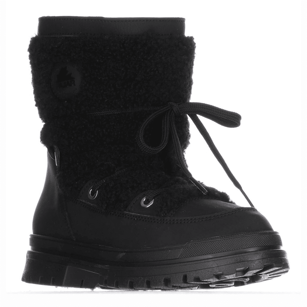 Pajar Canada Maxine Sherpa Detailed Lace-up Ice Grip Ankle Boots