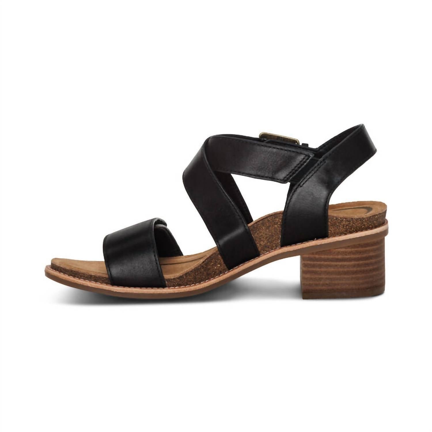 Aetrex - Women's Kristin Adjustable Cross Strap Low Heel Sandals - Image 3