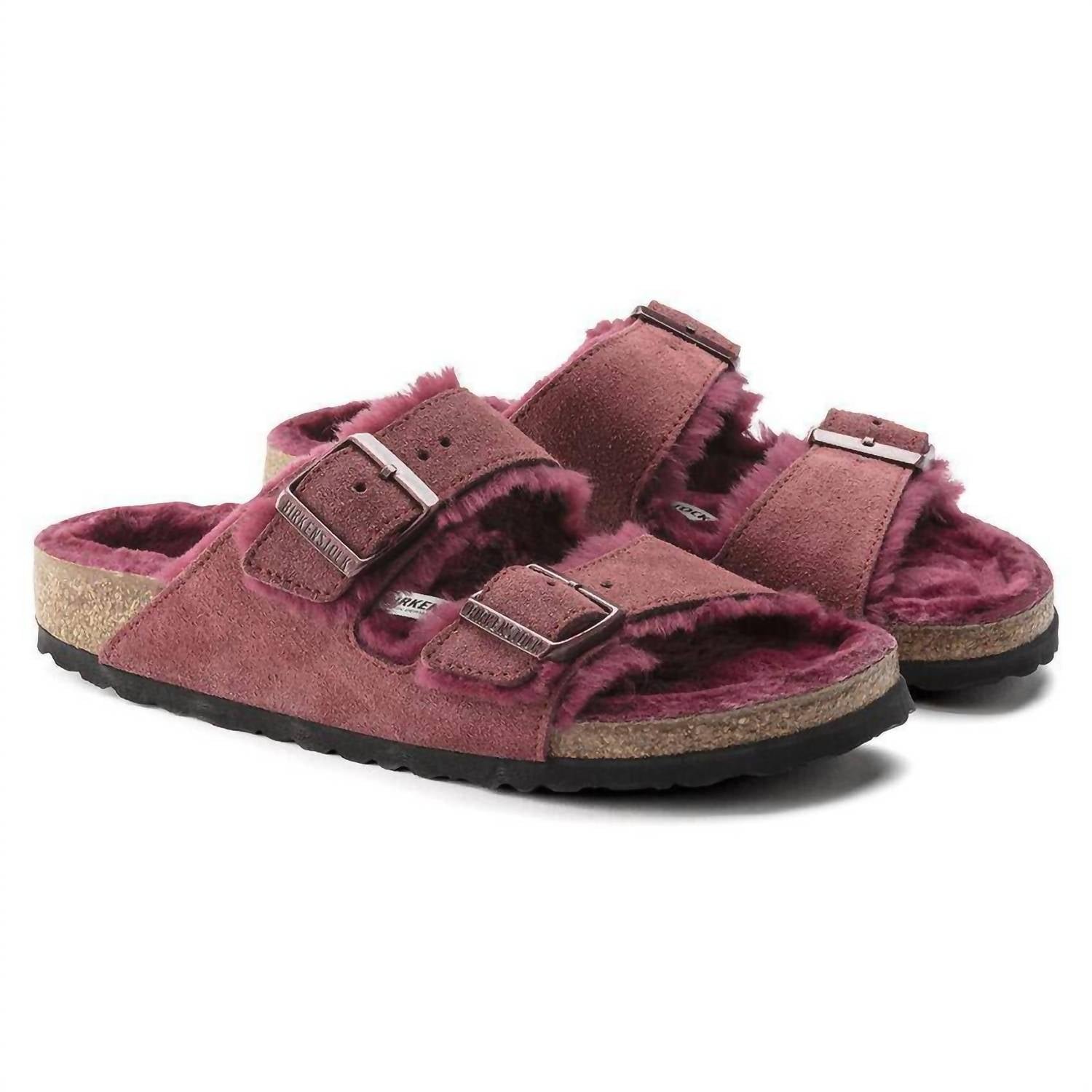 Birkenstock - Women's Arizona Fur Shearling Sandal - Image 2
