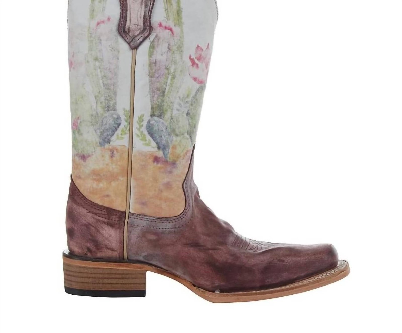 Circle G - Women's Desert Stamp Square Toe Boot - Image 3