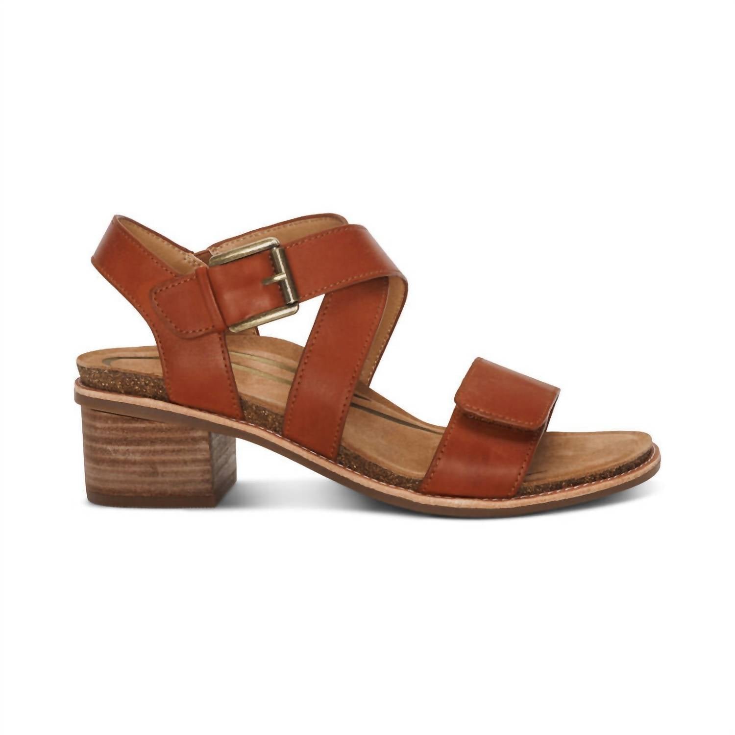 Aetrex - Women's Kristin Adjustable Cross Strap Low Heel Sandals - Image 2
