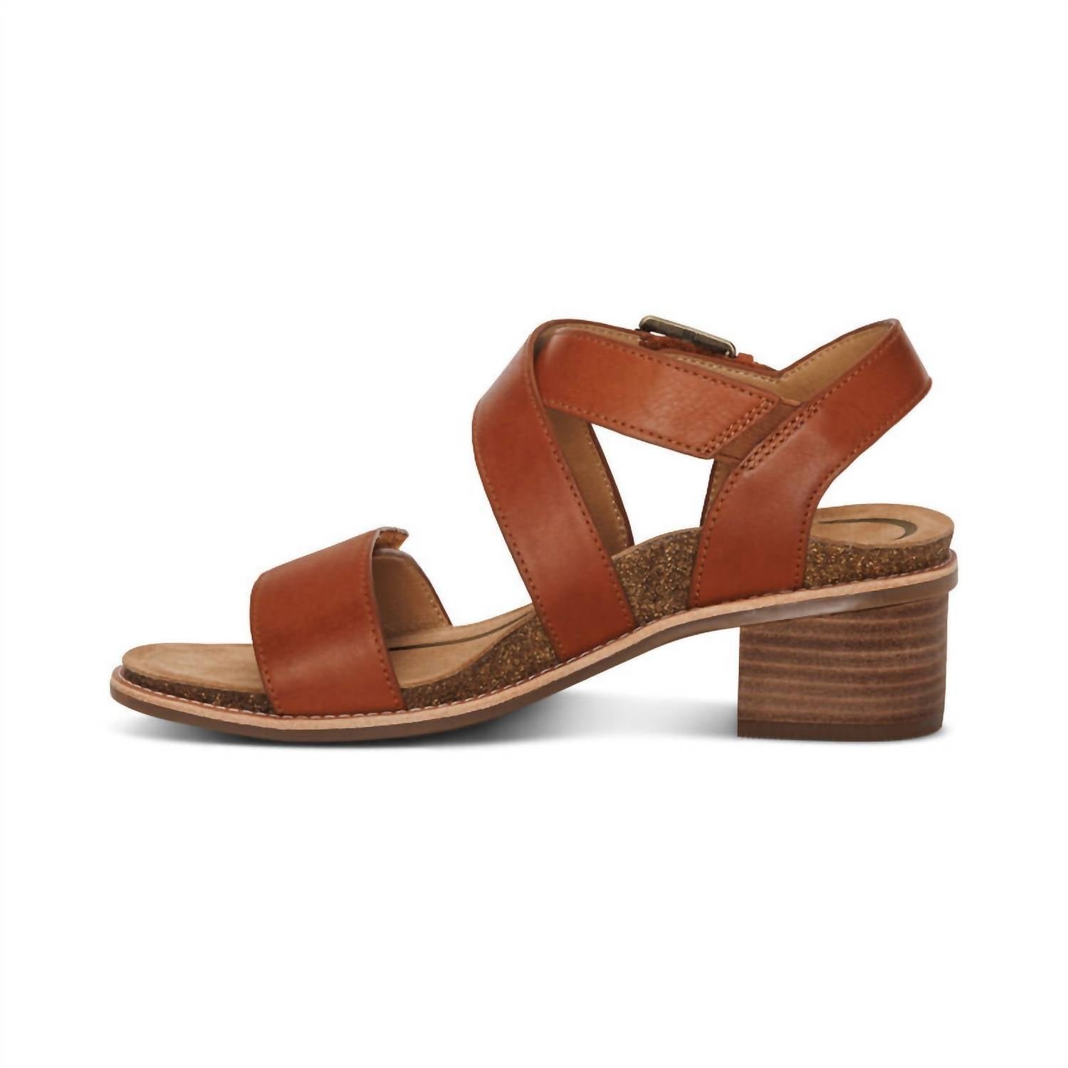 Aetrex - Women's Kristin Adjustable Cross Strap Low Heel Sandals - Image 3