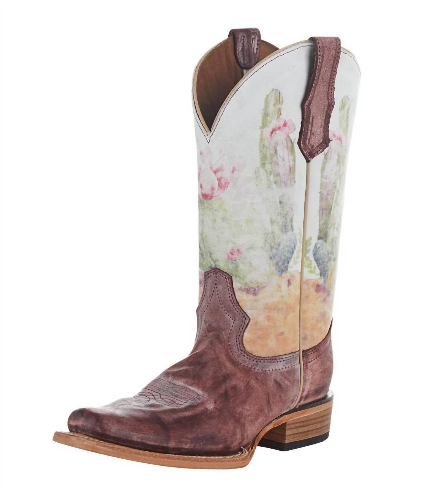 Circle G - Women's Desert Stamp Square Toe Boot